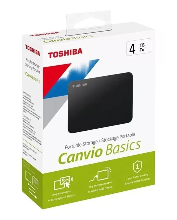 Disco Externo TOSHIBA Canvio Basics 4TB